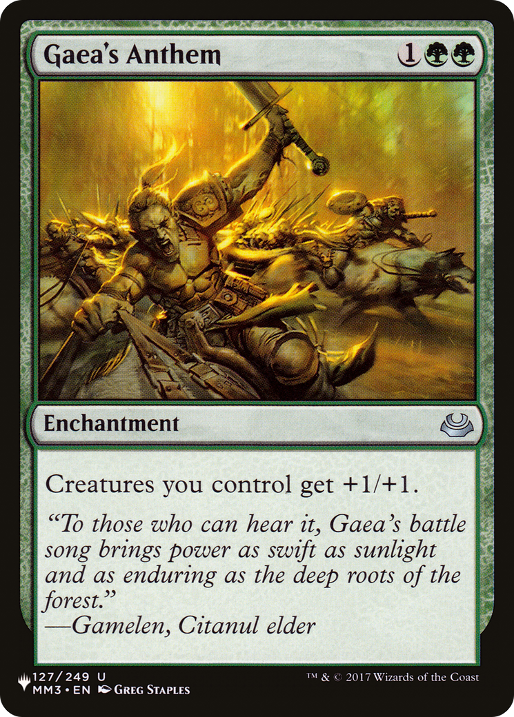 Gaea's Anthem (MM3) [The List] | Card Merchant Takapuna