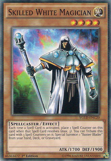 Skilled White Magician [YGLD-ENC20] Common | Card Merchant Takapuna