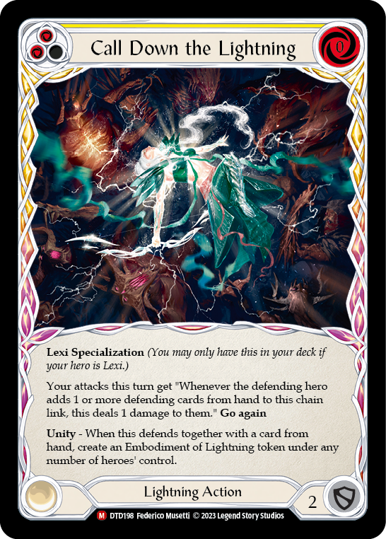 Call Down the Lightning [DTD198] (Dusk Till Dawn) | Card Merchant Takapuna