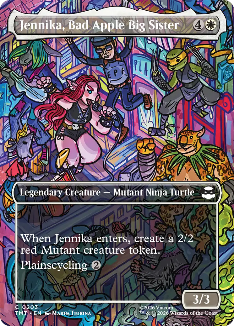 Jennika, Bad Apple Big Sister (Borderless) [Teenage Mutant Ninja Turtles] | Card Merchant Takapuna