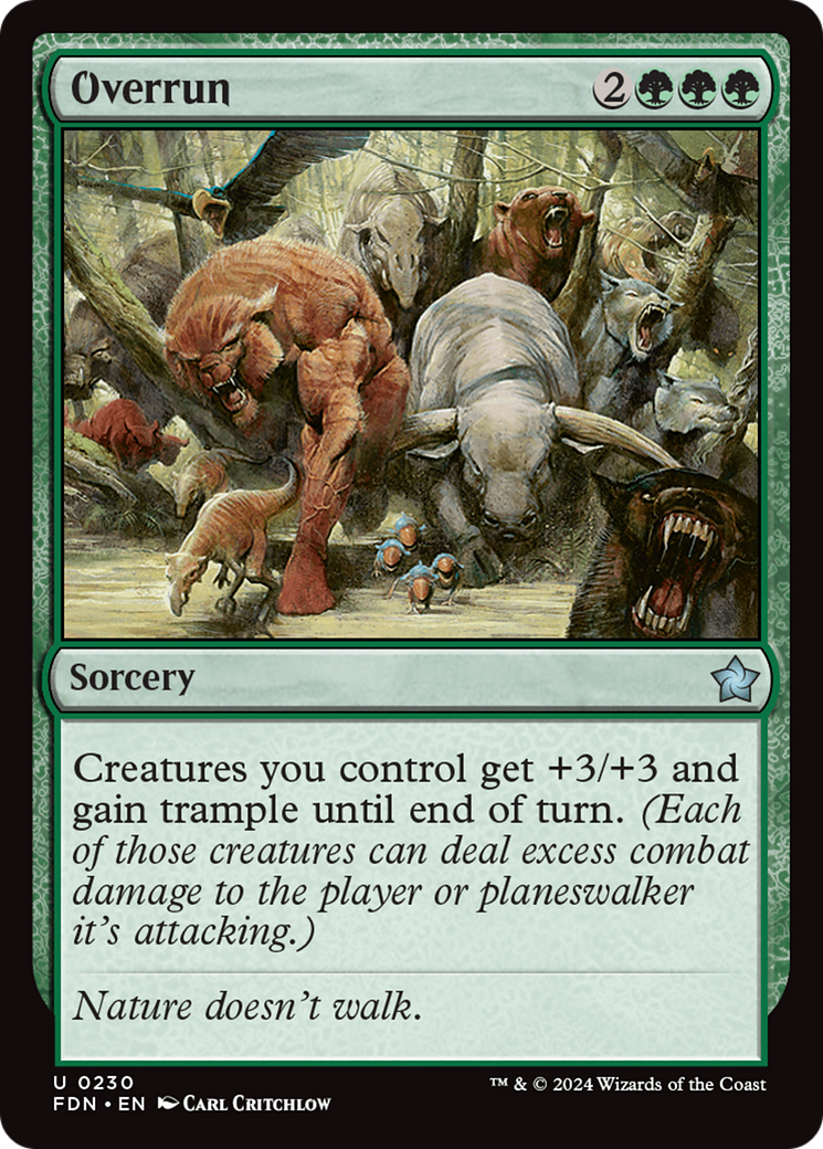 Overrun [Foundations] | Card Merchant Takapuna
