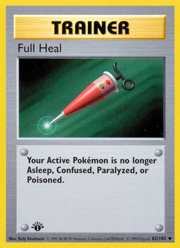 Full Heal (82/102) (Shadowless) [Base Set 1st Edition] | Card Merchant Takapuna