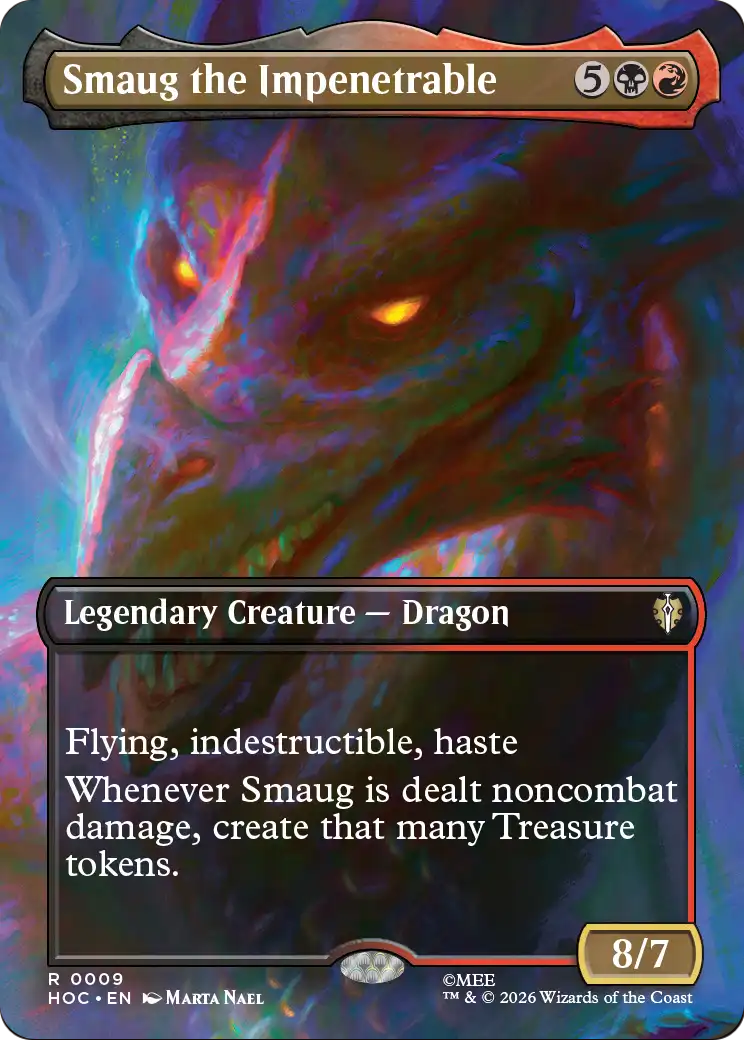 Smaug the Impenetrable (Borderless) [The Hobbit: Eternal-Legal] | Card Merchant Takapuna