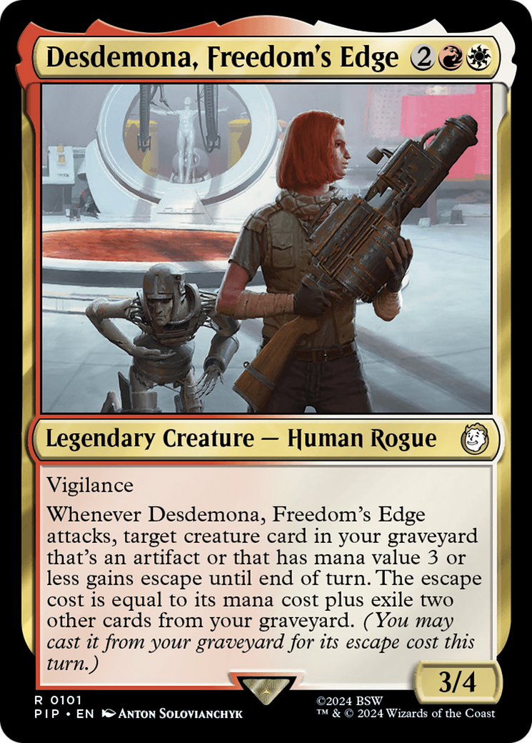 Desdemona, Freedom's Edge [Fallout] | Card Merchant Takapuna