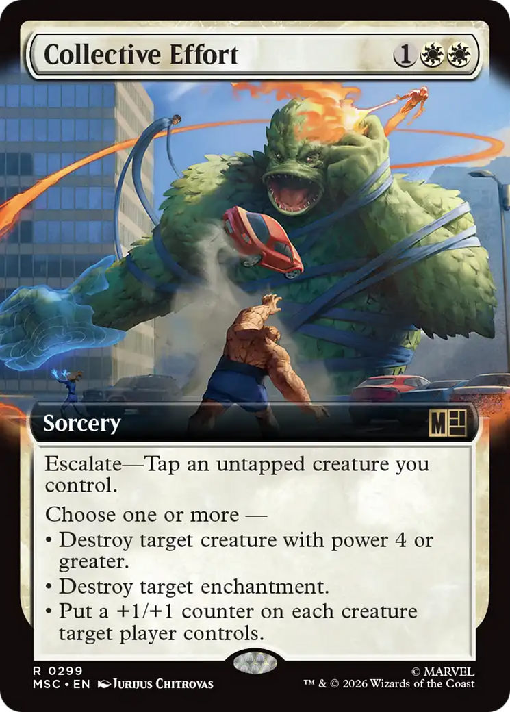 Collective Effort (Extended Art) [Marvel Super Heroes Commander] | Card Merchant Takapuna