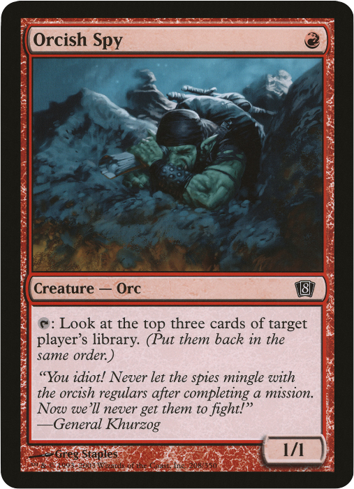 Orcish Spy (Oversized) [Eighth Edition Box Topper] | Card Merchant Takapuna