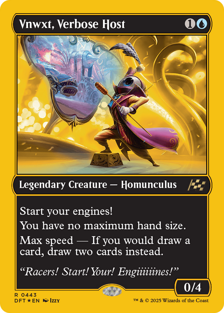 Vnwxt, Verbose Host (First-Place Foil) [Aetherdrift] | Card Merchant Takapuna