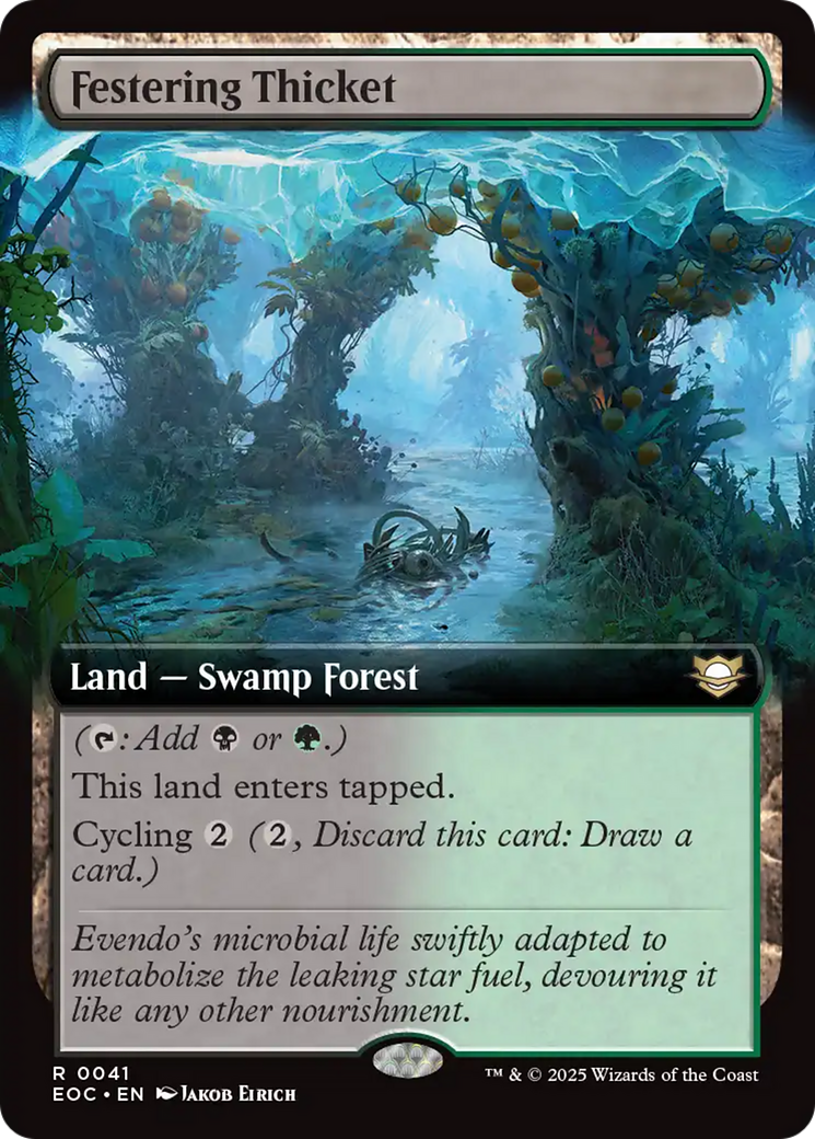 Festering Thicket (Extended Art) [Edge of Eternities Commander] | Card Merchant Takapuna