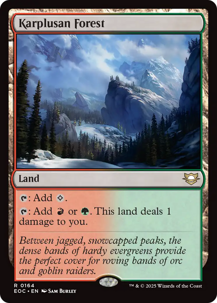 Karplusan Forest [Edge of Eternities Commander] | Card Merchant Takapuna
