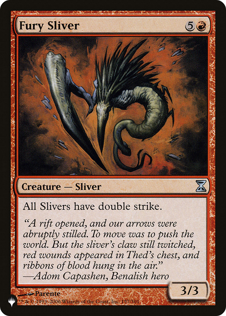 Fury Sliver [The List] | Card Merchant Takapuna