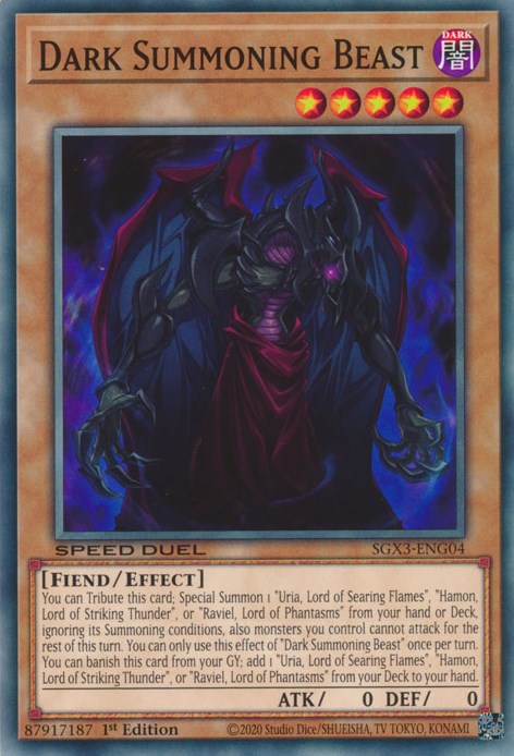 Dark Summoning Beast [SGX3-ENG04] Common | Card Merchant Takapuna