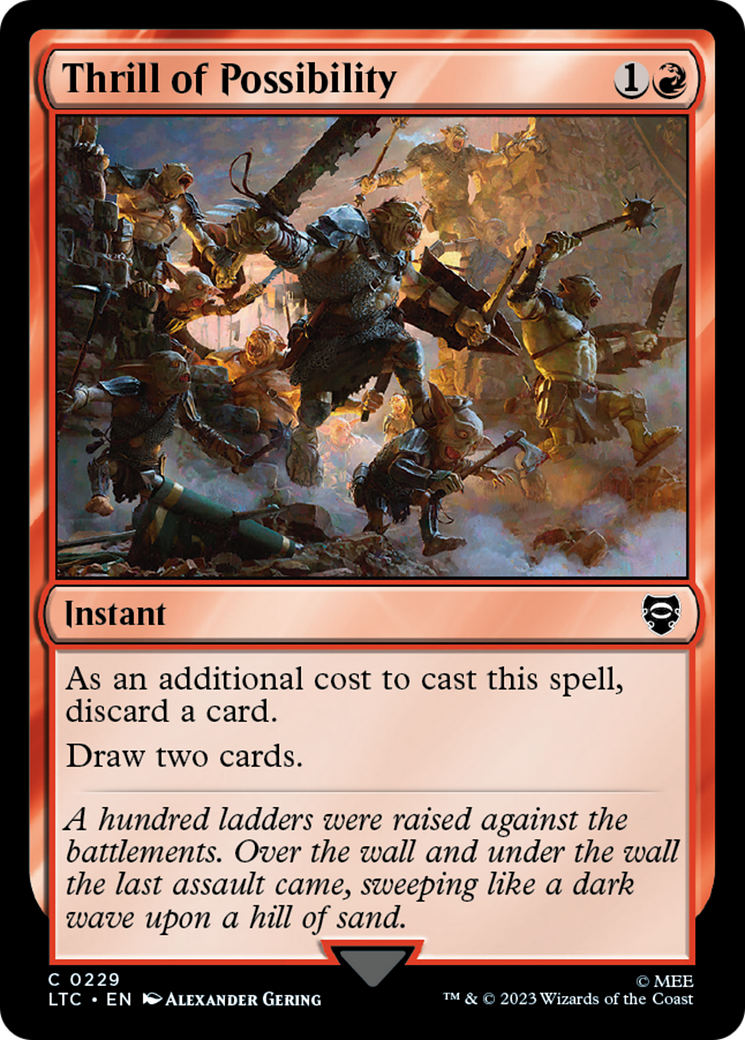 Thrill of Possibility [The Lord of the Rings: Tales of Middle-Earth Commander] | Card Merchant Takapuna