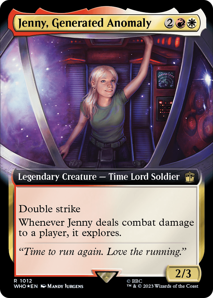 Jenny, Generated Anomaly (Extended Art) (Surge Foil) [Doctor Who] | Card Merchant Takapuna