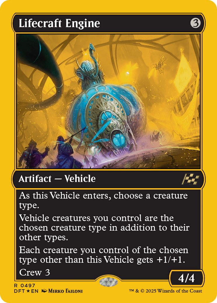 Lifecraft Engine (First-Place Foil) [Aetherdrift] | Card Merchant Takapuna