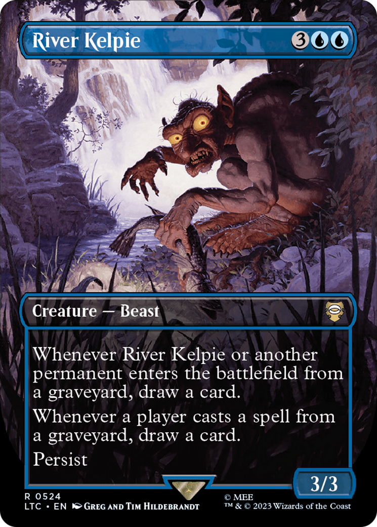 River Kelpie (Borderless) [The Lord of the Rings: Tales of Middle-Earth Commander] | Card Merchant Takapuna
