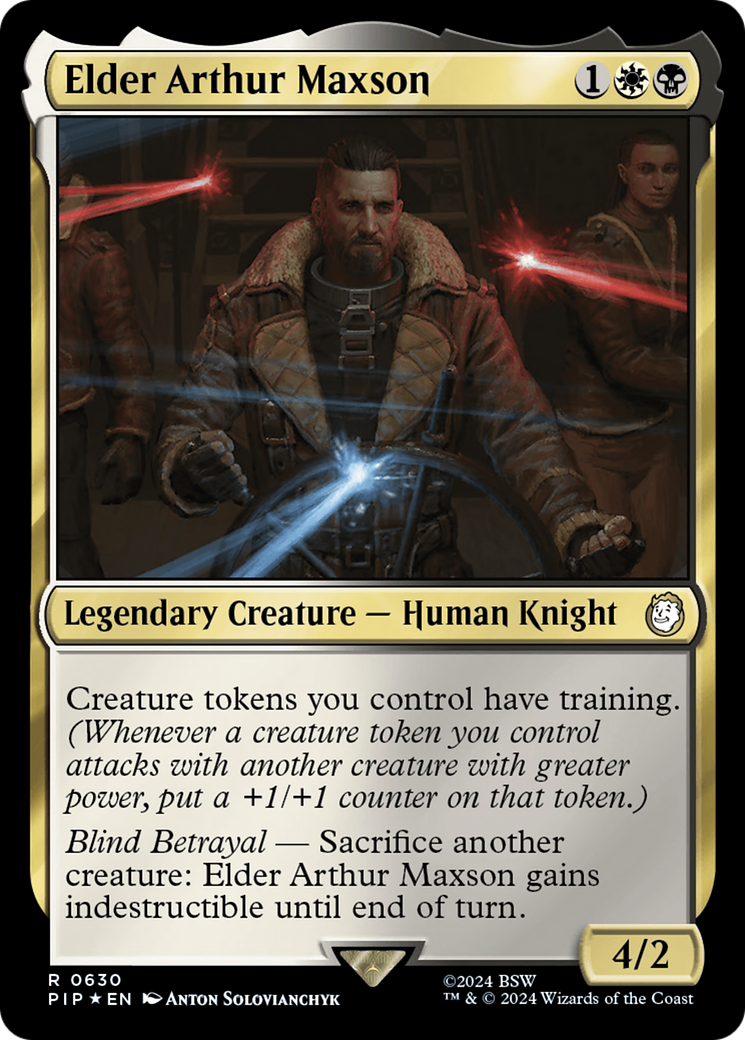 Elder Arthur Maxson (Surge Foil) [Fallout] | Card Merchant Takapuna