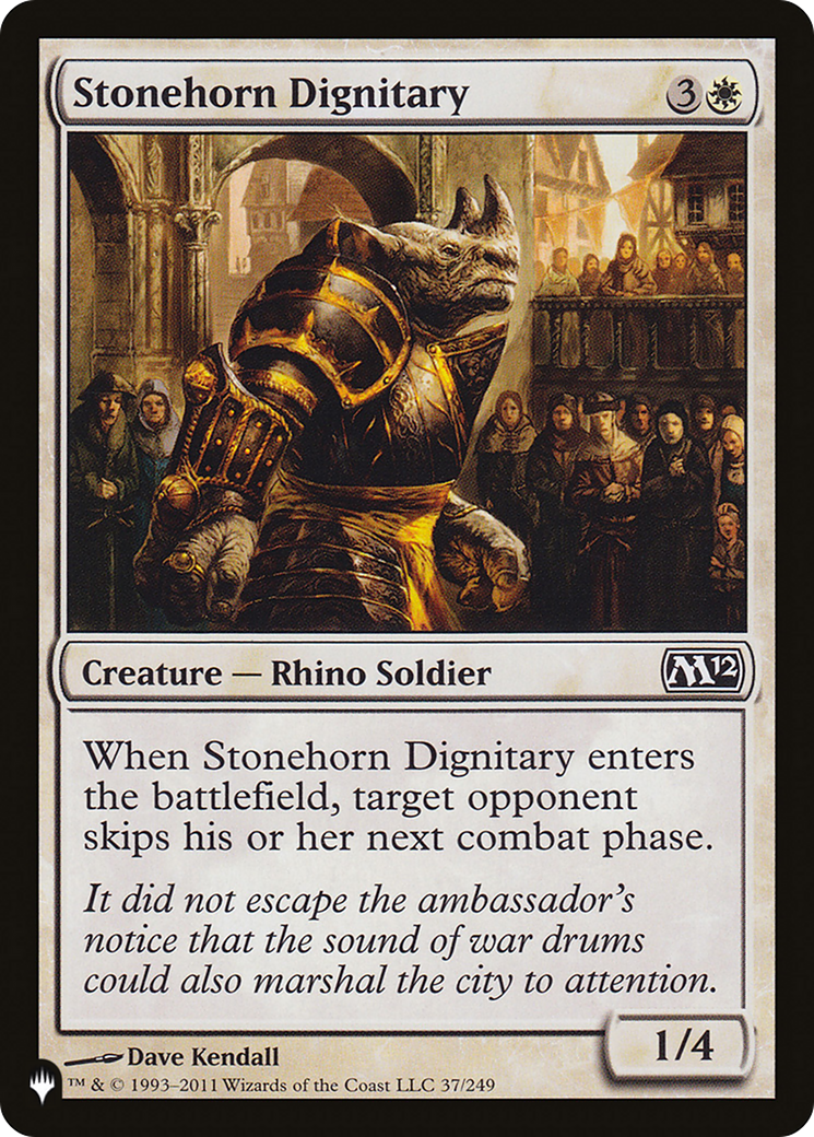 Stonehorn Dignitary [The List] | Card Merchant Takapuna