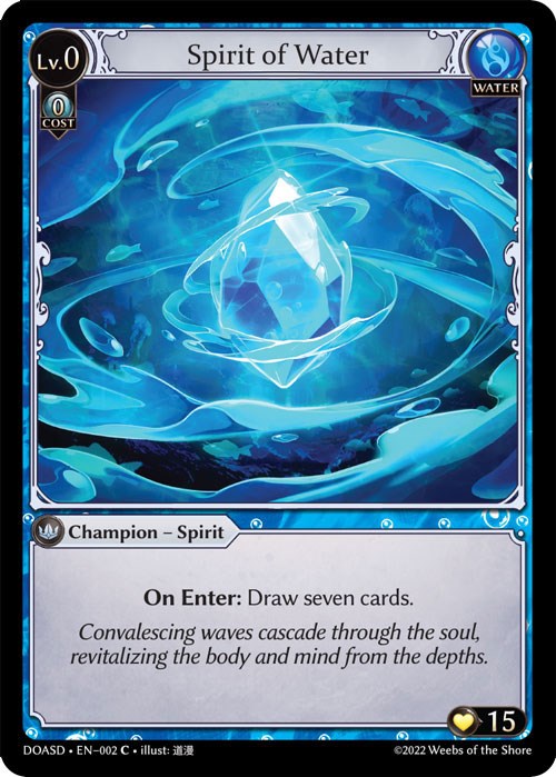 Spirit of Water (002) [Dawn of Ashes: Starter Decks] | Card Merchant Takapuna
