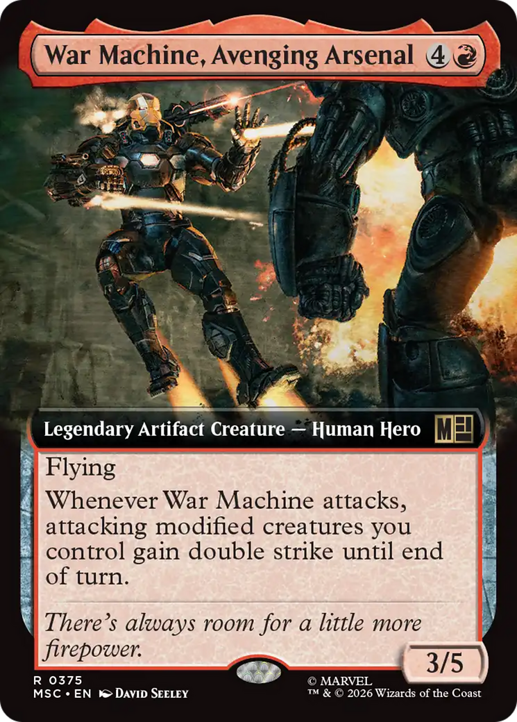 War Machine, Avenging Arsenal (Extended Art) [Marvel Super Heroes Commander] | Card Merchant Takapuna