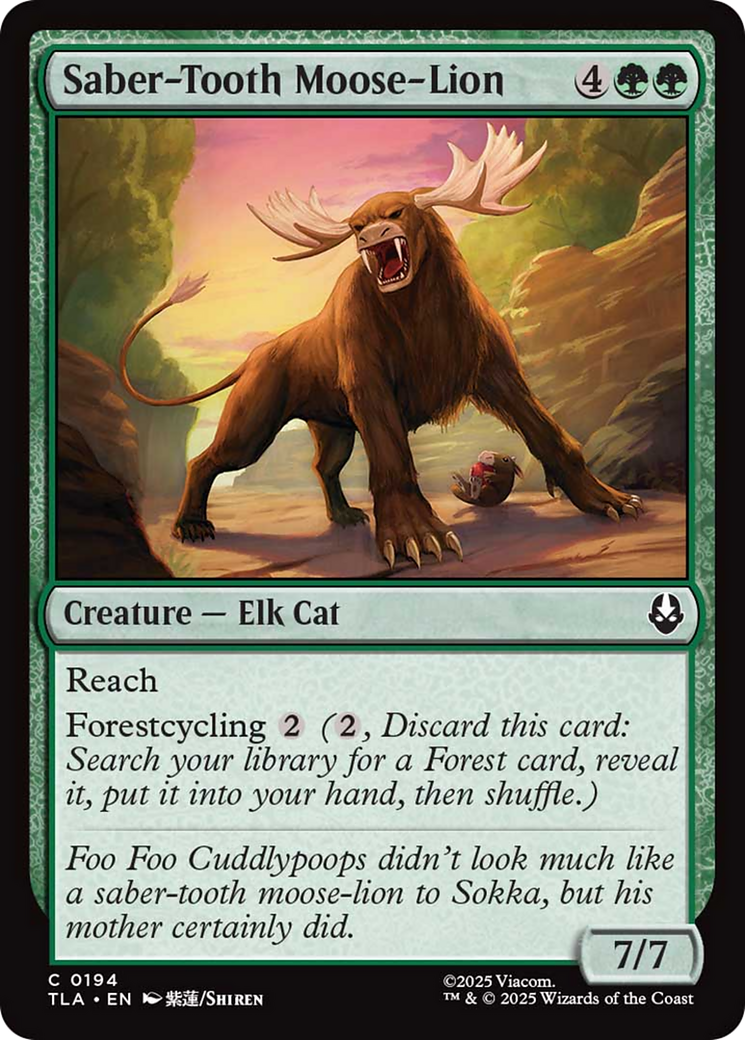 Saber-Tooth Moose-Lion [Avatar: The Last Airbender] | Card Merchant Takapuna