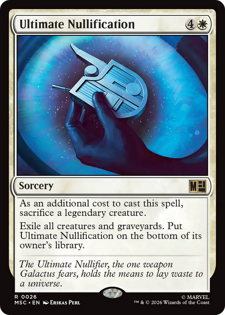 Ultimate Nullification (Surge Foil) [Marvel Super Heroes Commander] | Card Merchant Takapuna
