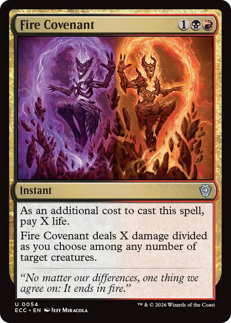 Fire Covenant [Lorwyn Eclipsed Commander] | Card Merchant Takapuna