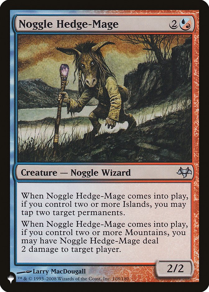 Noggle Hedge-Mage [The List] | Card Merchant Takapuna