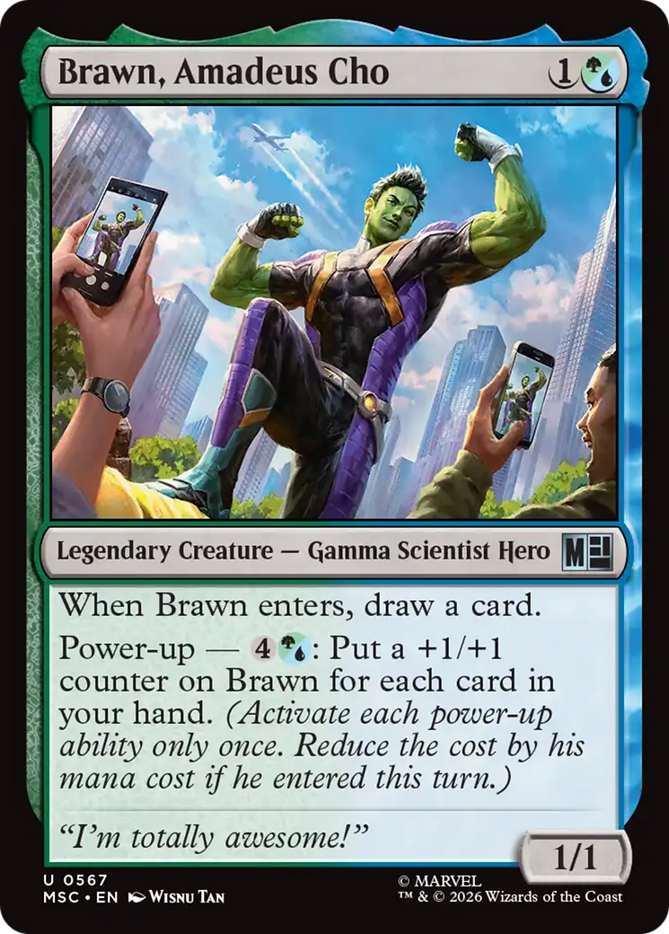Brawn, Amadeus Cho [Marvel Super Heroes Commander] | Card Merchant Takapuna