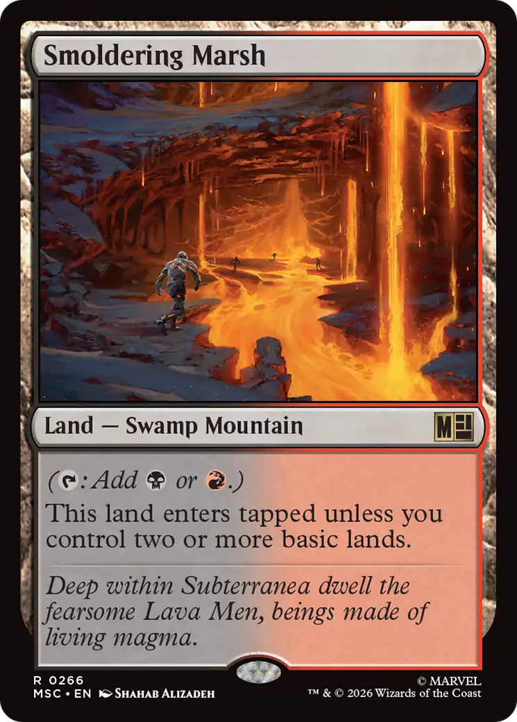 Smoldering Marsh [Marvel Super Heroes Commander] | Card Merchant Takapuna