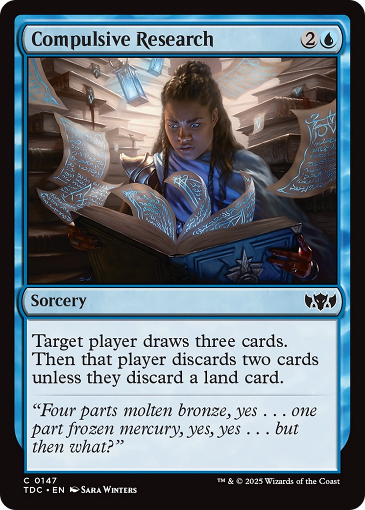 Compulsive Research [Tarkir: Dragonstorm Commander] | Card Merchant Takapuna