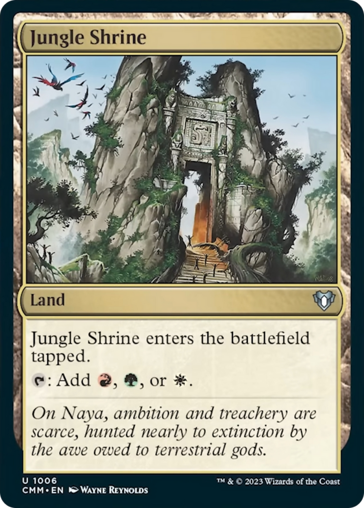 Jungle Shrine [Commander Masters] | Card Merchant Takapuna