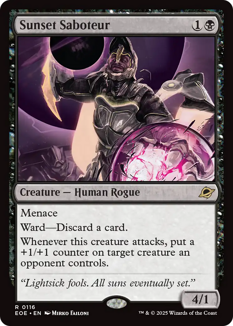 Sunset Saboteur [Edge of Eternities] | Card Merchant Takapuna