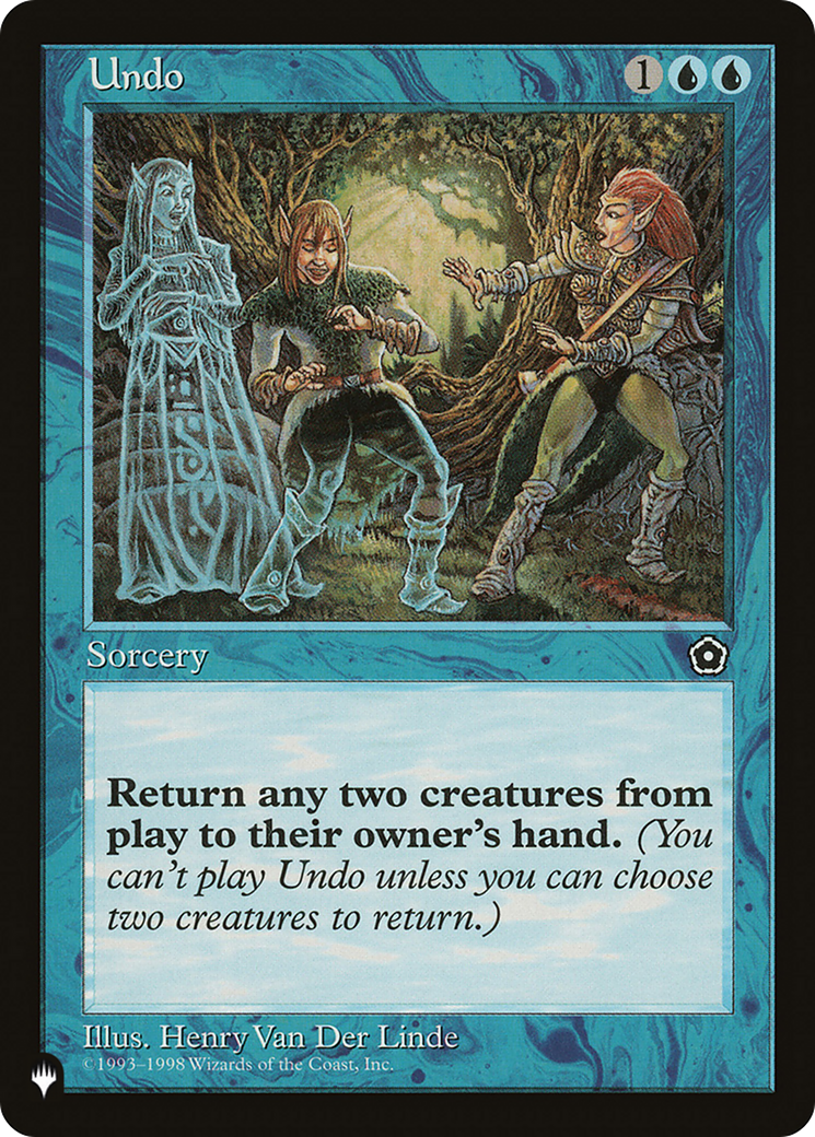 Undo [The List] | Card Merchant Takapuna
