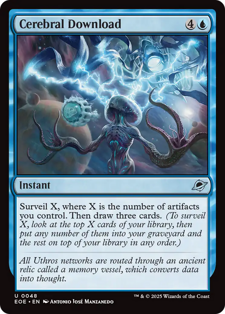 Cerebral Download [Edge of Eternities] | Card Merchant Takapuna