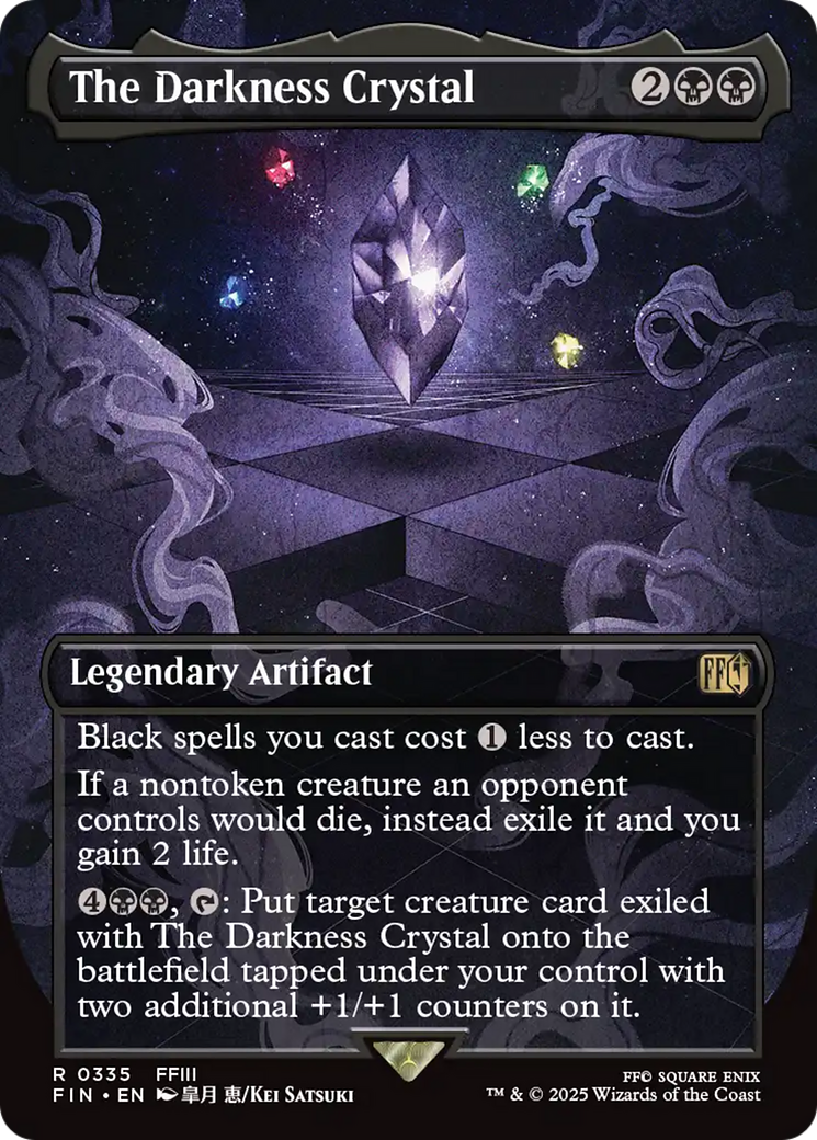 The Darkness Crystal (Borderless) [FINAL FANTASY] | Card Merchant Takapuna