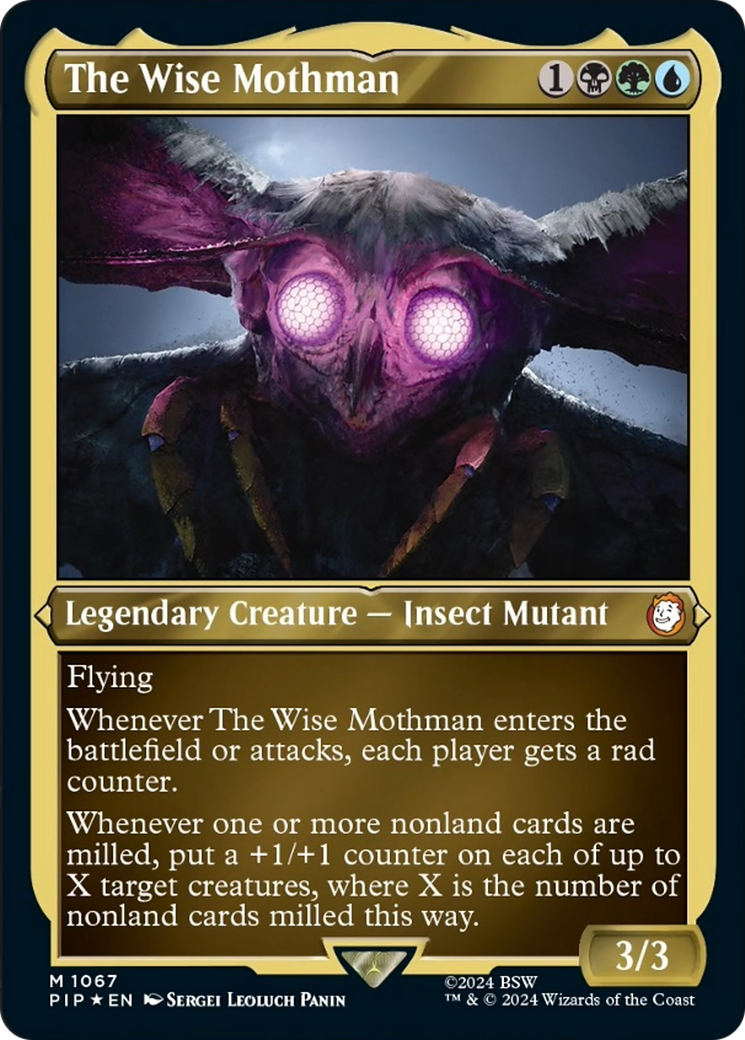 The Wise Mothman (Display Commander) [Fallout] | Card Merchant Takapuna