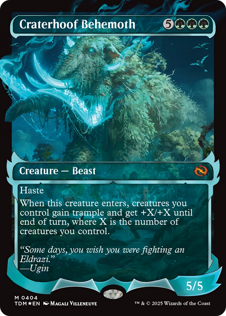 Craterhoof Behemoth (Showcase) [Tarkir: Dragonstorm] | Card Merchant Takapuna