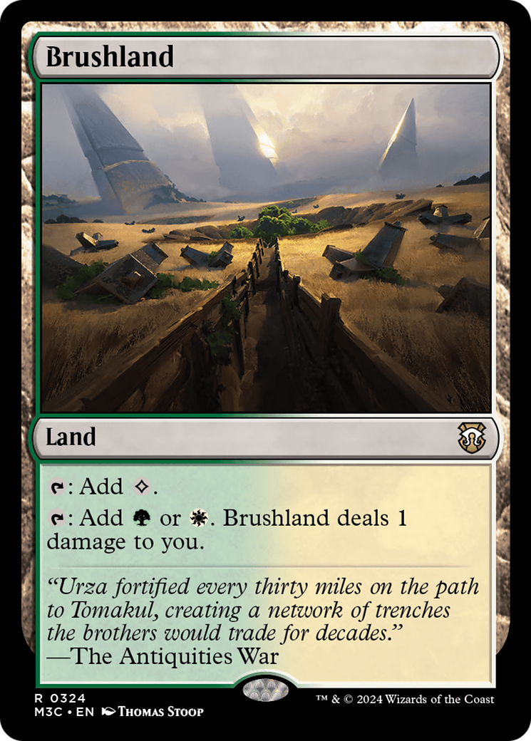 Brushland (Ripple Foil) [Modern Horizons 3 Commander] | Card Merchant Takapuna