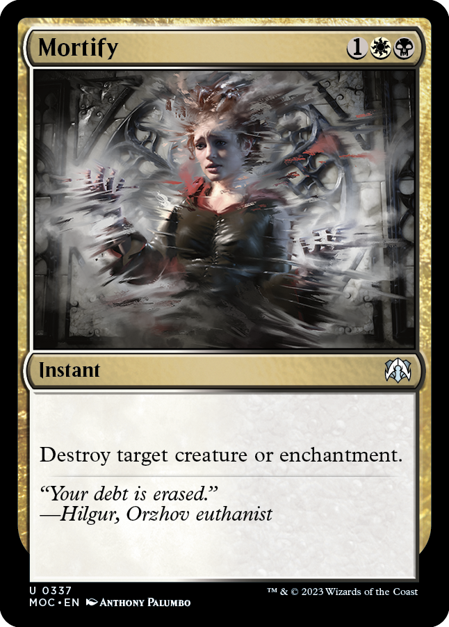 Mortify [March of the Machine Commander] | Card Merchant Takapuna
