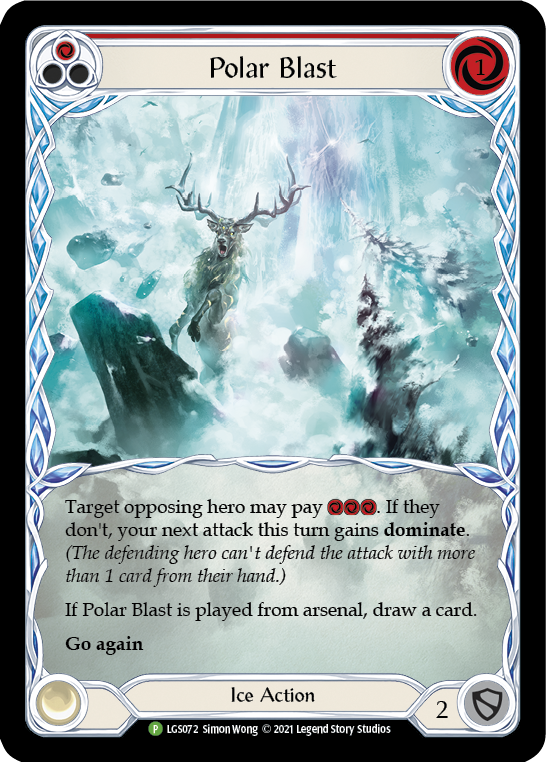 Polar Blast (Red) [LGS072] (Promo)  Rainbow Foil | Card Merchant Takapuna