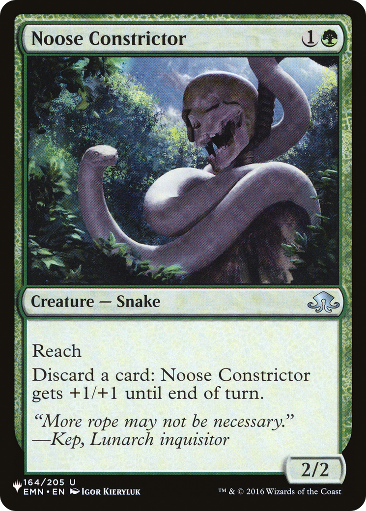 Noose Constrictor [The List] | Card Merchant Takapuna