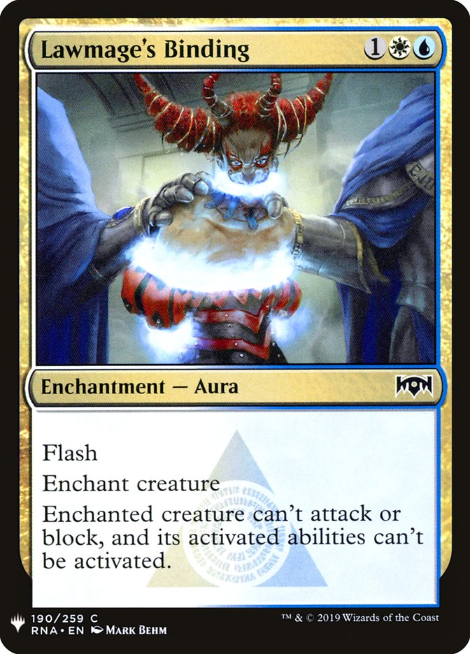 Lawmage's Binding [Mystery Booster] | Card Merchant Takapuna