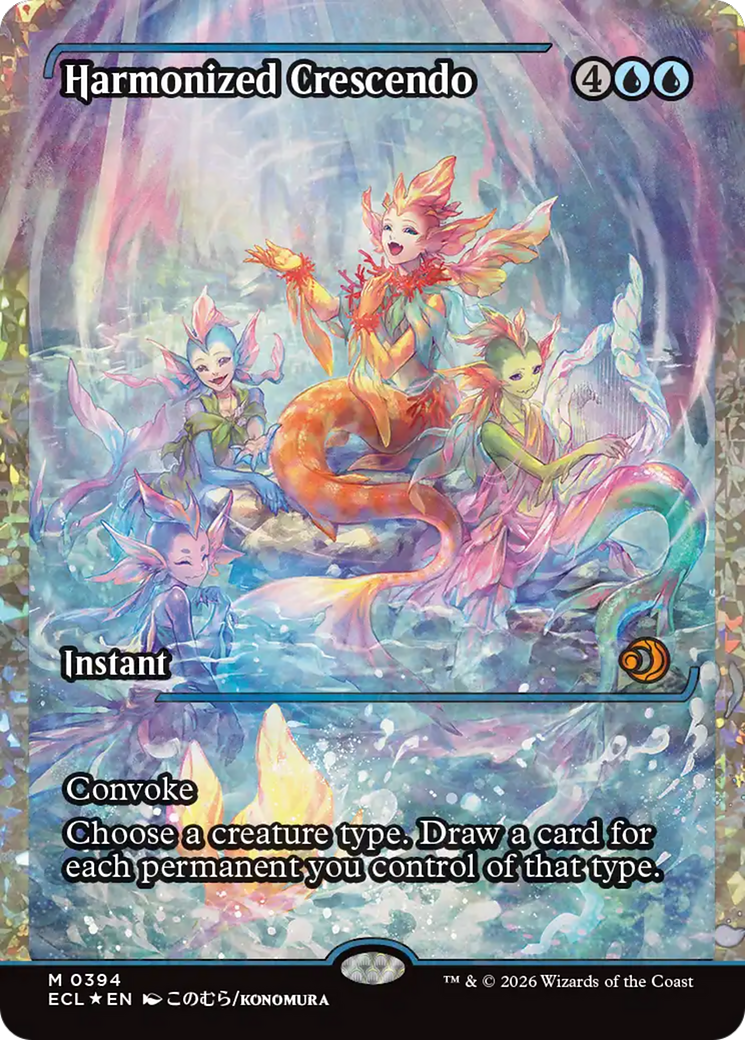 Harmonized Crescendo (0394) (Showcase) (Fracture Foil) [Lorwyn Eclipsed] | Card Merchant Takapuna