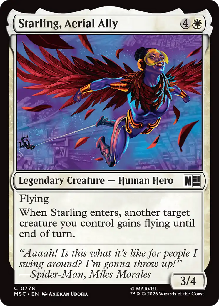Starling, Aerial Ally [Marvel Super Heroes Commander] | Card Merchant Takapuna