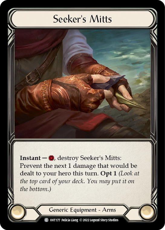 Seeker's Mitts [OUT177] (Outsiders)  Rainbow Foil | Card Merchant Takapuna