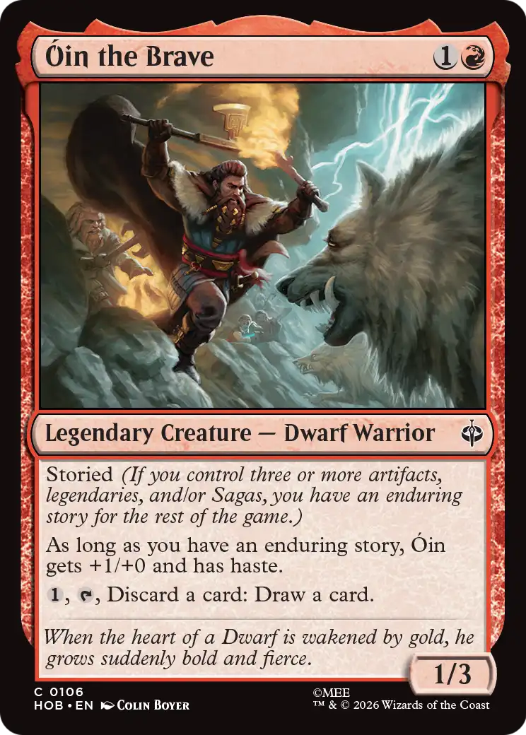 Oin the Brave [The Hobbit] | Card Merchant Takapuna