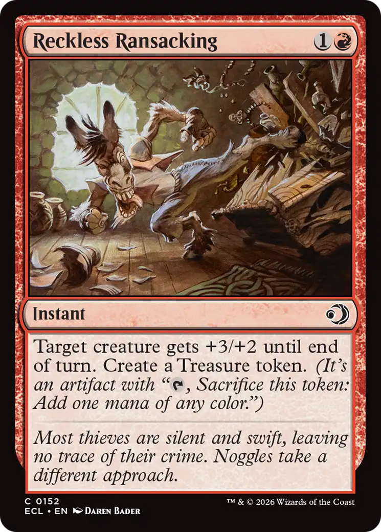 Reckless Ransacking [Lorwyn Eclipsed] | Card Merchant Takapuna