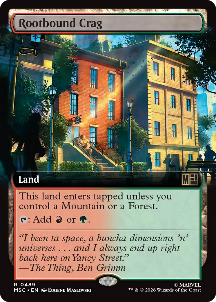 Rootbound Crag (Extended Art) [Marvel Super Heroes Commander] | Card Merchant Takapuna