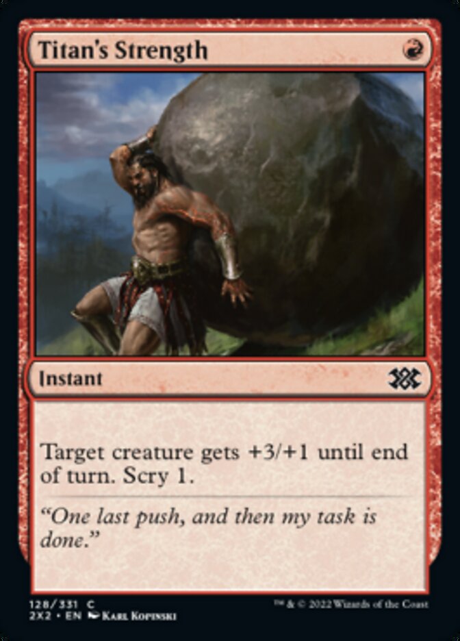 Titan's Strength [Double Masters 2022] | Card Merchant Takapuna