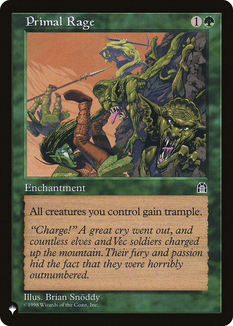 Primal Rage [The List] | Card Merchant Takapuna
